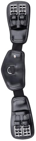 WALDHAUSEN Lederkurzgurt Elastik schwarz, 65 cm