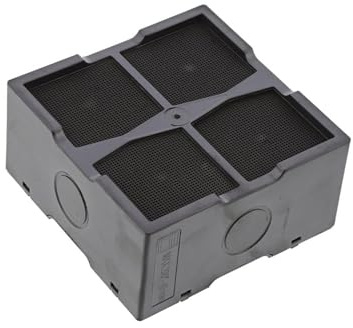 JCSPARES® - Filtro a Carbone Attivo Antiodore Filtrante 102 x 102 x 51 per Cappa Integrata Piano Cottura Nikola Tesla Compatibile con Elica Compatibile con Electrolux