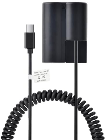 TAVT USB Type-C auf PD NP-W235 Dummy Akku für Fujifilm X-S20, GFX 100S, X-H2S, X-H2, GFX 50S II, X-T5, X-T4