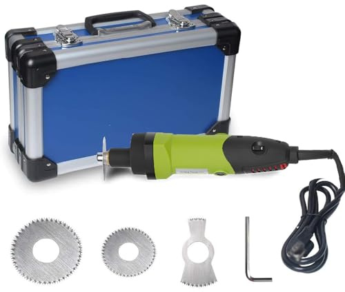 Sierra eléctrica para yeso médico, cortadora de yeso ortopédica con velocidad ajustable de 13000rpm, 3 cuchillas, sierra portátil para retirar yesos, sierras para vendajes(Green)
