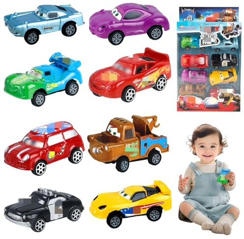 Luclay Spielzeugauto Car Autos Set- 8 Stück Kinder Spielzeug Metall Kinder Mini Die Cast Modellauto Mini Cars Spielzeug Kleine Fahrzeuge Jungen Toys als Weihnachten Geburtstag Geschenke