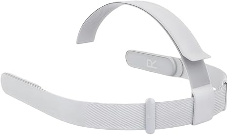 Head Strap for Oculus Quest 2 Headset, Adjustable Replacement Headband for Meta Quest 2 VR Headset (White)