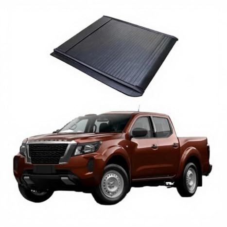 MGHF Elektrisch versenkbare Laderaumabdeckung, kompatibel mit Nissan Navara Pickup, LKW-Ladeflächenabdeckung aus Aluminium mit Fernbedienung – wasserdicht und langlebig