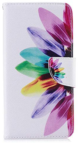 Thoankj Samsung Galaxy A51 Case Shockproof Slim PU Leather Flip Pouch Wallet Phone Silicone Cover with Magnetic Stand Card Holder Slot Protective Smartphone Cases for Samsung Galaxy A51 Floral