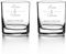 CADEAUX.COM - Lot de 2 verres Personnalisables - Verres à Whisky Tumbler 30cl x2 - Jour de rencontre - Idée Cadeau Personnalisé