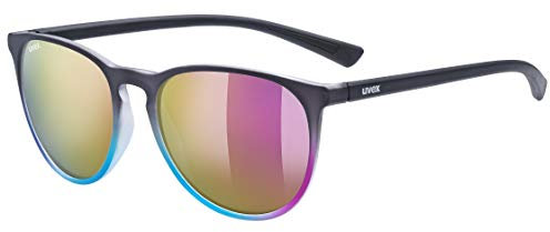 uvex LGL 43 - Sonnenbrille für Damen und Herren - starker Schutz vor Sonnenstrahlung - inkl Schriftzug auf den Bügeln - multicolor/pink - one size