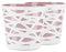Tymar Pot de Fleurs, Pot de Plantes en Plastique, Lot de 2, Forme Ronde (ø 17cm, Rose poudré)