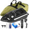 500M Wireless Fishing Bait Boat,Smart RC Toy Boat Speedboat,1.5kg Loading Hopper,Dual Motors,Portable Handbag (Black Boat)