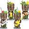 Lot de 4 tasses Tiki en céramique pour cocktails, 370 ml
