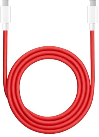 TELEFONMAX 10A Original SUPERVOOC USB-C Schnellladekabel, 2M, Datenkbabel, Warpcharge TYP-C für OnePlus 13 13R 12 12R 11 11R 10 10T 9 9Pro 8 8T 8Pro 7 7T Nord 5 4 3