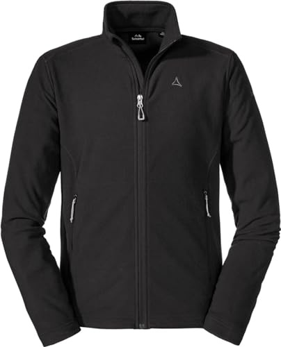 Schöffel Herren Fleece Jacket Cincinnati3, atmungsaktive, leichte Fleecejacke, schnell trocknende Outdoorjacke aus Tecnopile Material, black, 56