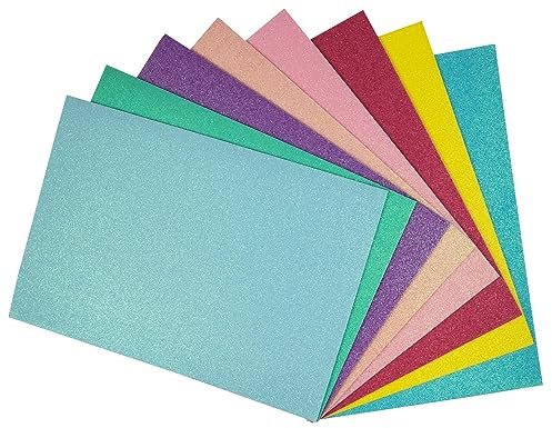 Interdruk Craft Foam, Glitter Pastel, A4