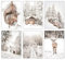 Canssape See You Winter Nature Wandkunstdrucke,Set mit 6 ästhetischen Postern für Raumdekoration,Schneewaldlandschaft Poster,20.3x25.4 cm Landschaftsposter Wanddekoration,ungerahmt (Eichhörnchen)