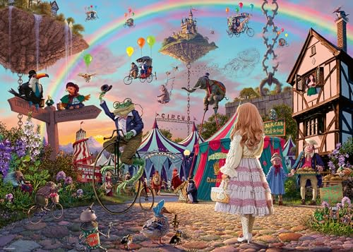 Ravensburger Puzzle - Der verzauberte Zirkus - 1000 Teile Look & Find Puzzle, ab 14 Jahre