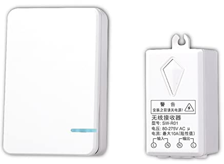 Mini interrupteur sans fil avec télécommande pour lampes halogènes, éclairage d'armoire, plafonniers, ventilateurs électriques