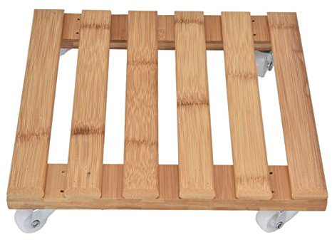 Vassoio Per Fioriera Quadrato 25x25 Cm Peso di Carico 20 Kg con Rotelle Rimovibili a 360 ° Per Vasi di Piante in Vaso Ottimo Regalo Per Gli Appassionati di Decorazioni Per La Casa dei Giardinieri