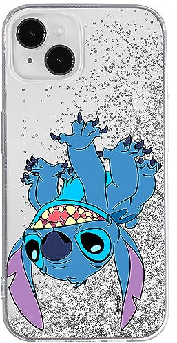 ERT GROUP mobile phone case for Apple Iphone 14 PLUS original and officially Licensed Disney pattern Stitch 013 optimally adapted to the mobile phone, with glitter overflow effect