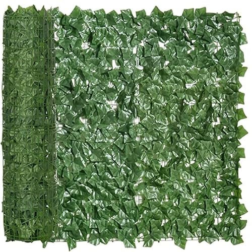 ZILOOK Efeu Sichtschutz Künstliche Efeu Hecke Sichtschutz Versorgung Landschaftszaun Leitplanke Netzzaun Gefälschte Blume Baum Blatt Eisenhaut Isolationszaun WEWYQSJXBXF-3610(Size:200x400cm)
