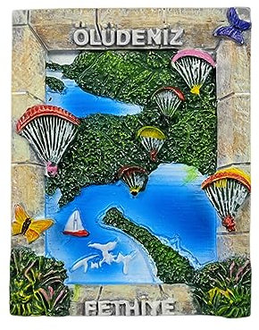 Ölüdeniz Fethiye Türkei Kühlschrankmagnet Reise Souvenir 3D Kühlschrank Dekoration Magnetaufkleber Handwerk Sammlung