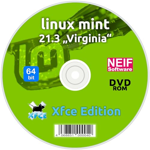 Linux Mint 21.3 Virginia Xfce Edition auf DVD