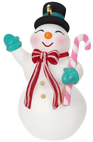 Hallmark Keepsake 3,7 cm Mini-Weihnachtsdekoration, nostalgischer Schneemann, Schneemann, Sammlergeschenke