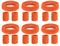 PATIKIL Schweißbänder Stirnband Handgelenkband, 6er Set/18 Stück Schweißband aus Frottee für Sport Basketball Tennis Athletik Fitnessstudio Arbeit, Orange
