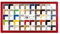 Colorello Bilderrahmen Posterrahmen Puzzlerahmen 20x60 cm Rot Ferrarirot Knallrot 60x20 cm mit weisser Rückwand und Antireflex Acrylglas