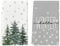 Artoid Mode Kiefern Bäume Schneeflocken Weihnachten Küchentücher Geschirrtücher, 42x65 cm Saisonale Hello Winter Deko Polyester Handtücher 2er Set