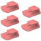 Generico cinque Pezzi Clip Supporto Compatibile con Telepass Slim e Compatibile con MooneyGo. Disponibile in 6 Colori (Rosso Pastello)