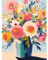 feelive Fleurs Peinture par Numéro pour Adulte, DIY Kit de Peinture à l'huile sur Toile Bricolage pour Enfant Débutants Avec Pinceau Pigment Acrylique 30x40cm