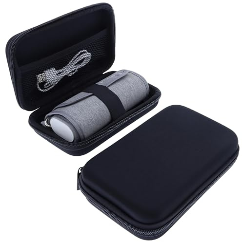 foto-kontor Tasche kompatibel mit Withings BPM Connect Blutdruckmessgerät Schutzhülle Hülle Aufbewahrung Stoßfest Case Wasserabweisend Transporttasche Zubehör Schwarz
