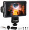VILTROX DC-550 5.5 Touch Screen DSLR Camera Field Monitor, 1200 Nits High-Bright, 4K HDMI In and Out, with Battery/Sunshade Hood, 3D LUT, Focus Assist, Waveform for Nikon Sony Canon DSLR Cameras