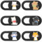 CATOR 6 Pezzi Webcam Cover, Copri Webcam Slider Copertura Webcam Ultra Sottile Camera Cover per Laptop, PC, Computer Portatile, Phone, Tablet, Smartphones, Noteboook