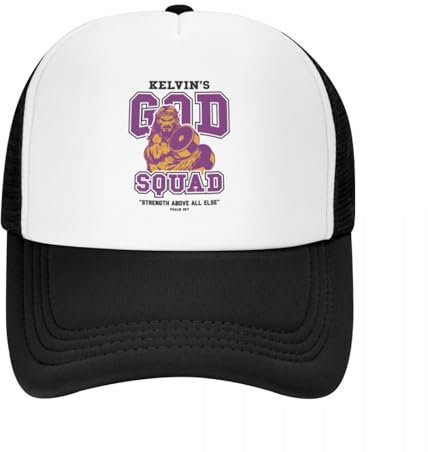 ZTQTQZZ Trucker Cap MeshCap Righteous Gemstones God Squad Baseballkappe Partyhut aus Schaumstoff Luxus-Wanderhut Pferdehut Damen Strand Herren