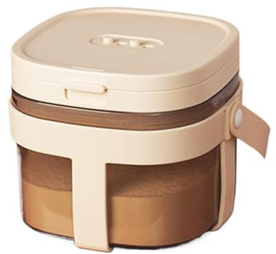 Dispensador de leche en polvo, dispensadores de leche en polvo, recipiente dispensador de fórmula con cuchara, contenedor portátil, soporte sellado