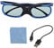 lvifloae Universal Active Shutter Type 3D Glasses DLP Link 3D Projector 3D Glasses HD Lens