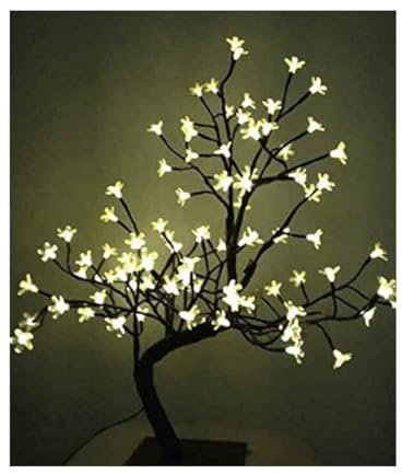 Edm 71890 Arbol 3D Sakura Nevado, 120 Leds Blanco, 60 cm