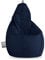 Happers Sitzsack Birne aus Kunstleder Indoor Marineblau XXL