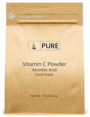 PURE ORIGINAL INGREDIENTS Vitamin C Powder (1 lb) Ascorbic Acid, Non GMO, Dietary Supplement