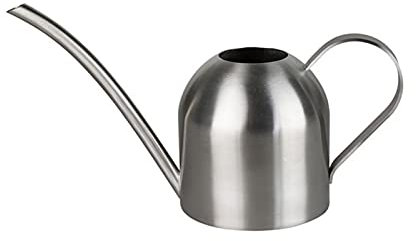 Evenlyao watering can indoor small metal Stainless Steel 500ml Watering Can Long Nozzle, Hand polished Stainless steel Prevent scratches and corrosion, for Indoor Potted Plants