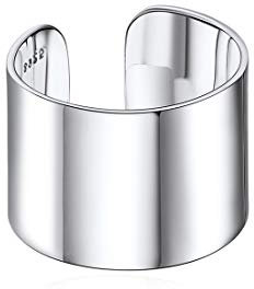ChicSilver Herrenring Herren Schmuck Offener Ring 15mm Breit Band Ring Perfekte Geschenke an Geburtstag/Vatertag/Valentistag