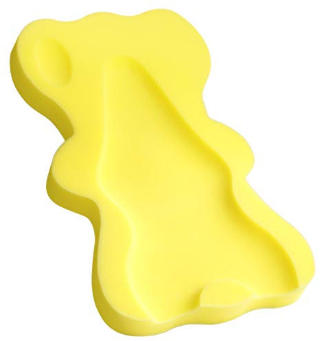Spugna da bagno per neonato per età 1-3Y Comodo tappetino da bagno per neonati Cuscino da bagno antiscivolo (Giallo)