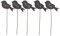 K&K Interiors 13918A Vogelpicker aus Blech, rustikal, 35,6 cm, 6 Stile, Tin