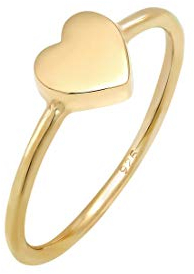 Elli Ring Damen Herz Liebe Filigran in 925 Sterling Silber
