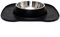 Happilax Non Slip Dog Bowl with Integrated Bowl Mat for Large Dogs with XL Stainless Steel Feeding Bowl 1600ML
