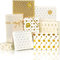 6 Blatt Geschenkpapier Geburtstag, Stern Dots Geschenkpapier Folie Gold für Männer Kinder Frauen Mädchen, Geschenkverpackung Papier für Geburtstag Weihnachten Valentinstag, 50CM x 70CM