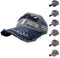 iMeshbean Baseball Cap Herren Damen, Basecap Retro Verstellbar Mütze Snapback Cap Unisex Schirmmütze Baumwolle Modische Kappe Hut für Sport Reise Outdoor Freizeit (Blau)
