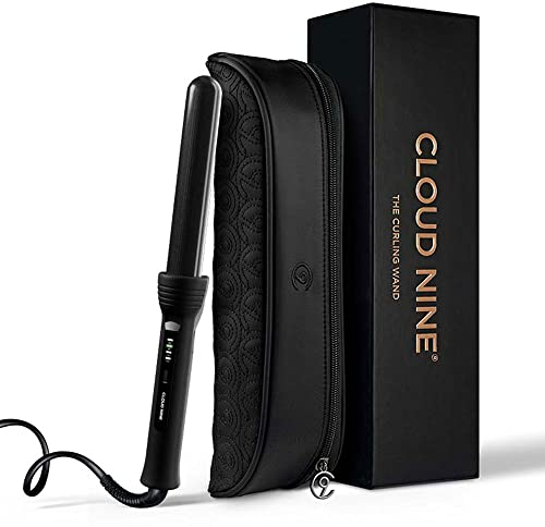 CLOUD NINE The Curling Wand - Lockenstab mit haarfreundlicher Styling-Technologie und Keramik-Beschichtung für gesünderes, glänzendes Haar - Ideal für große Locken oder elegante Wellen
