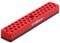 CASOMAN 1/4 Hex Bit Organizer with Magnetic Base - Red, 43 Hole Bit Organizer with Strong Magnetic Base, Magnetic Bit Organizer for Your Specialty
