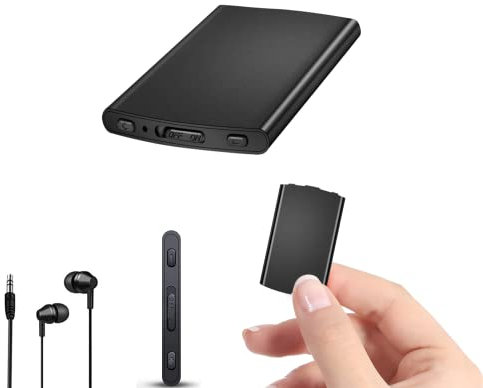 Tam88 32Gb Voice Recorder, Small Voice Activated Recorder with 384 Hours Recording Capacity, Portable Rechargable Recording Device for Classroom Lecture Meeting (earphone included)